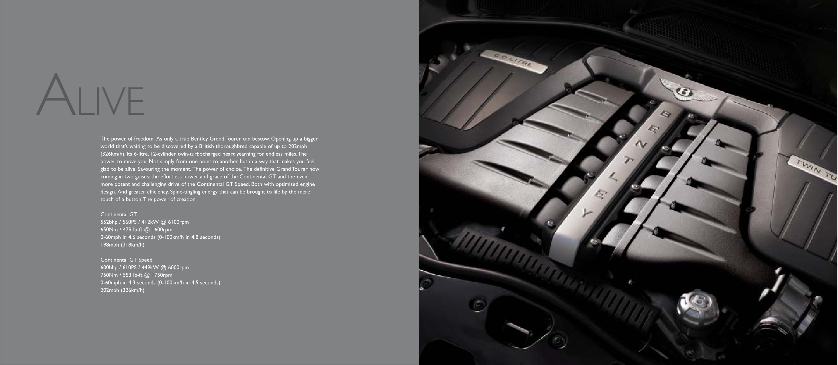 2008 Bentley Continental GT Brochure Page 1